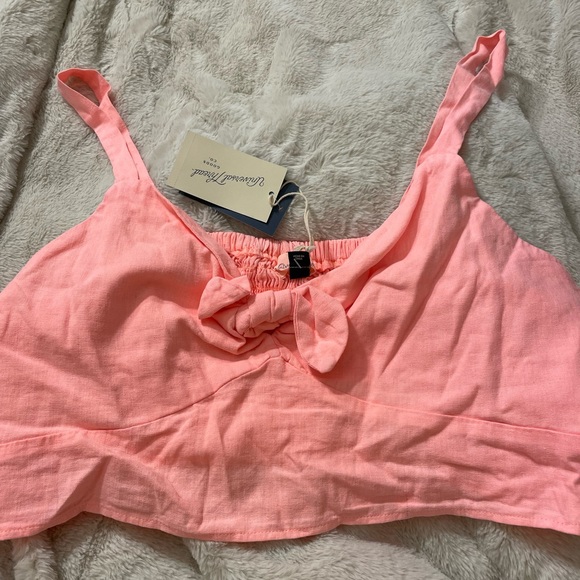 NWT Universal Thread Linen Blend Crop Top - Picture 1 of 5